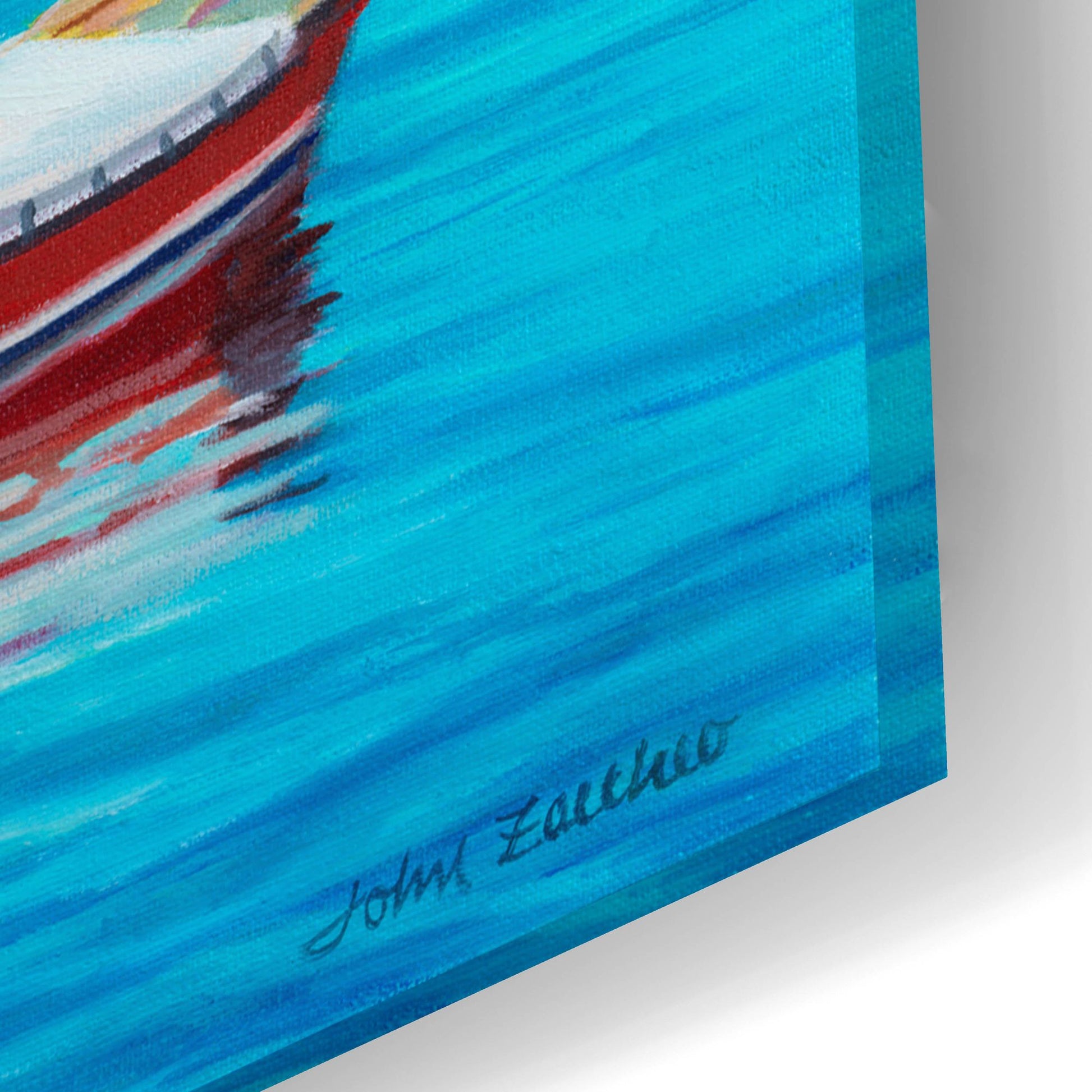 Epic Art 'Portofino' by John Zaccheo, Acrylic Glass Wall Art,24x16