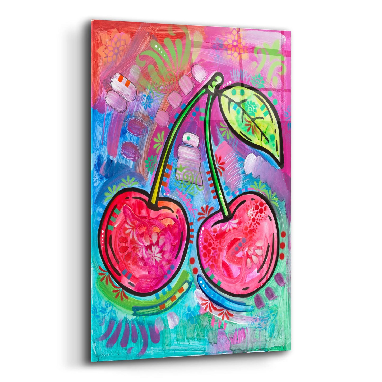 Epic Art 'Cherry Time' by Dean Russo, Acrylic Glass Wall Art,12x16
