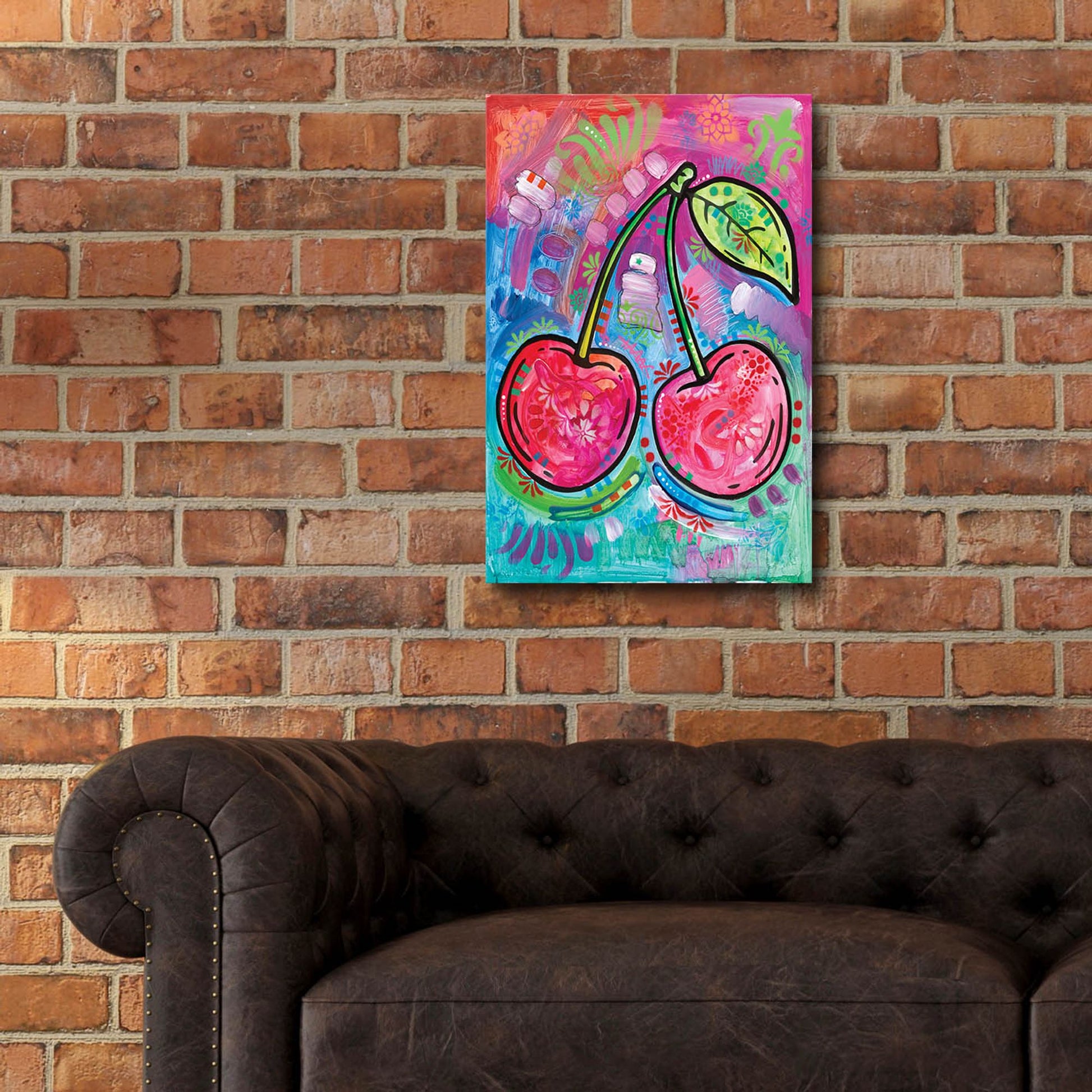 Epic Art 'Cherry Time' by Dean Russo, Acrylic Glass Wall Art,16x24
