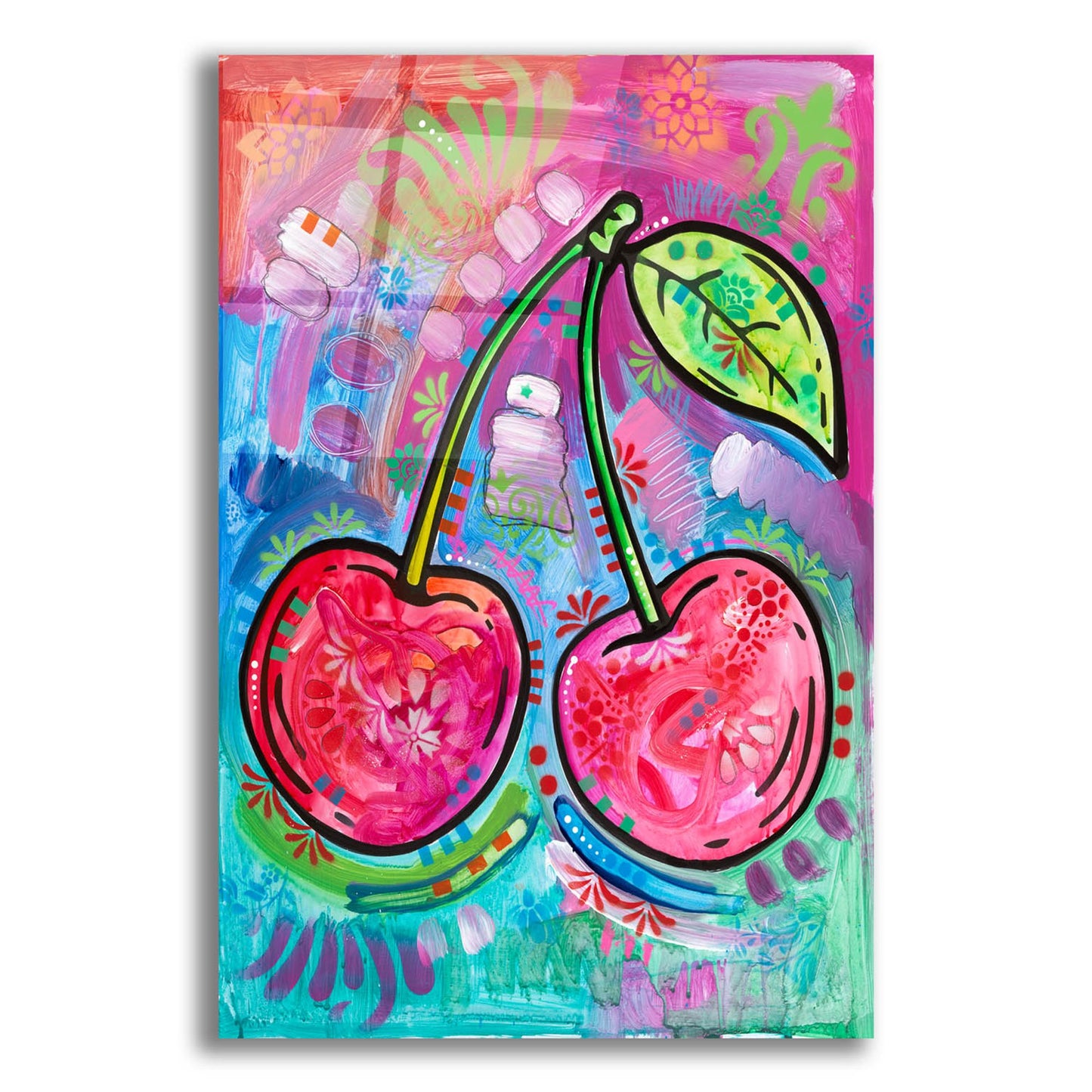 Epic Art 'Cherry Time' by Dean Russo, Acrylic Glass Wall Art