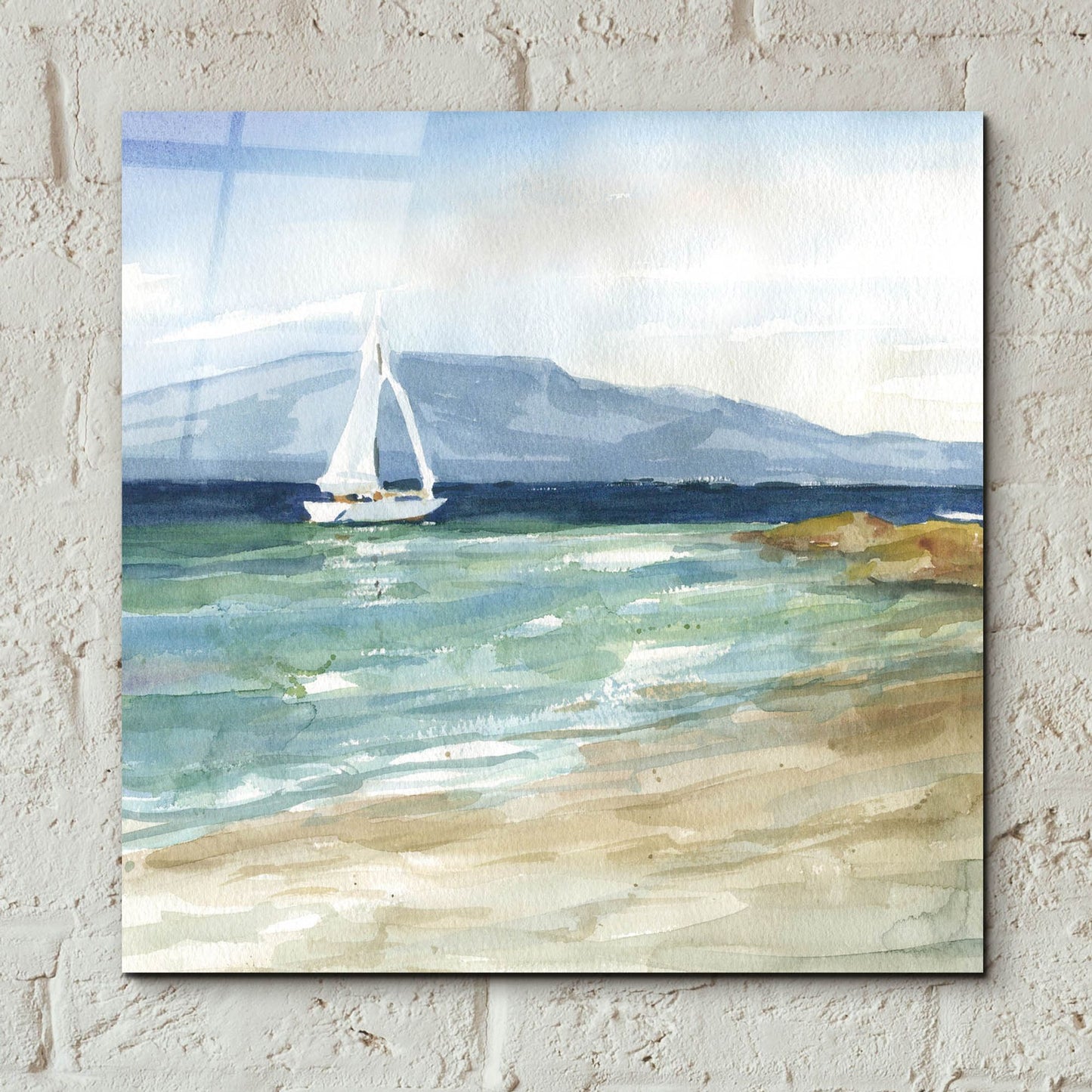 Epic Art 'Come Sail Away' by Carol Robinson, Acrylic Glass Wall Art,12x12