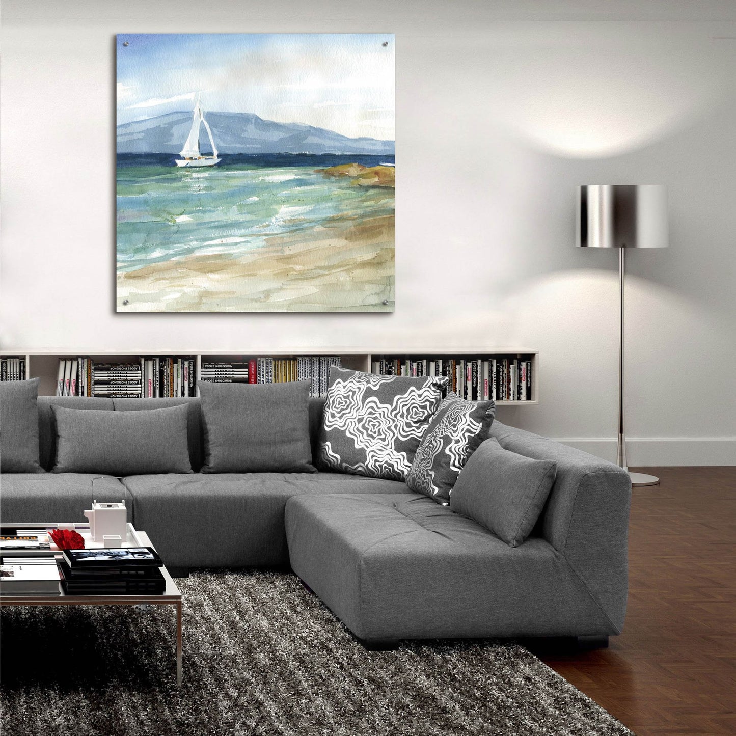 Epic Art 'Come Sail Away' by Carol Robinson, Acrylic Glass Wall Art,36x36