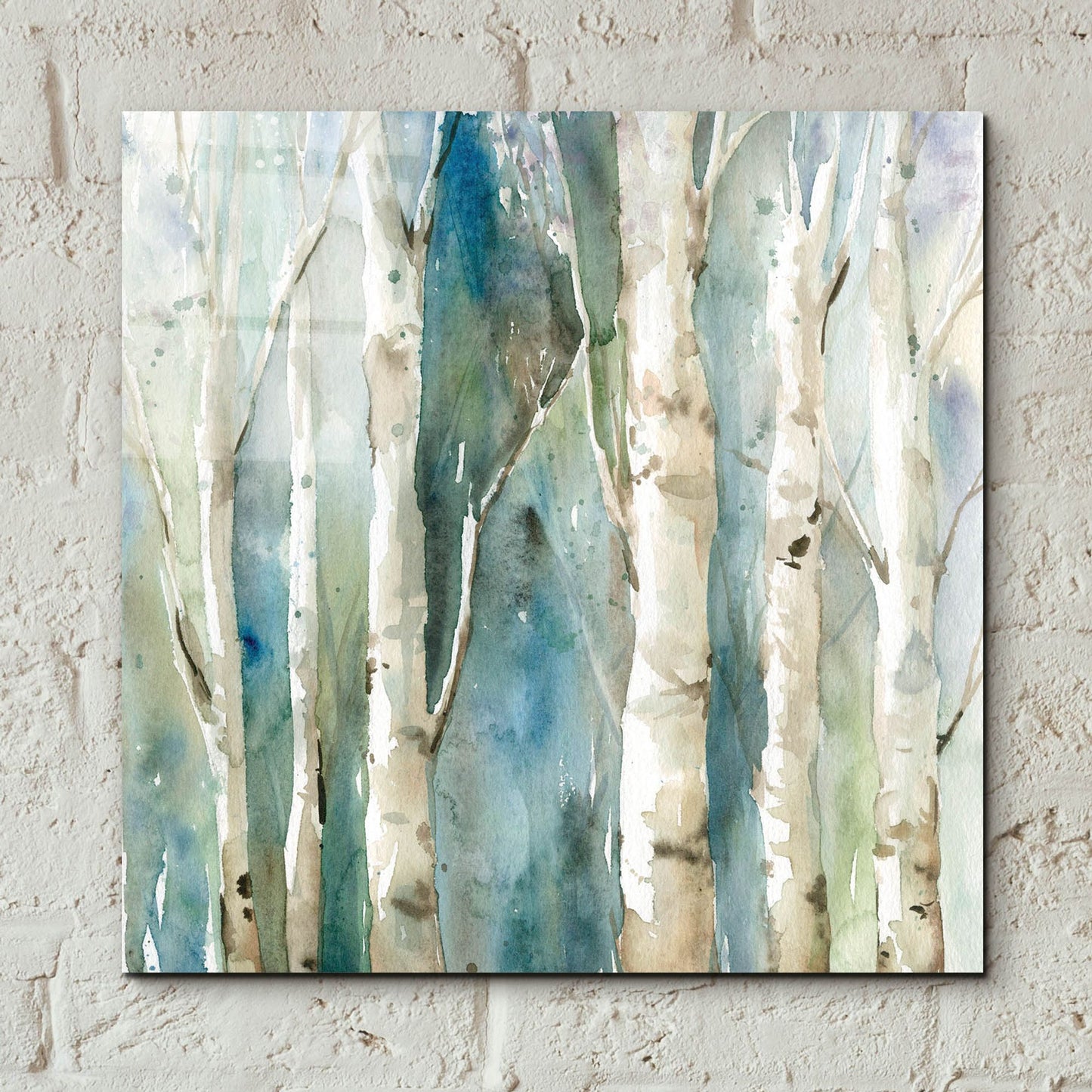 Epic Art 'River Birch' by Carol Robinson, Acrylic Glass Wall Art,12x12