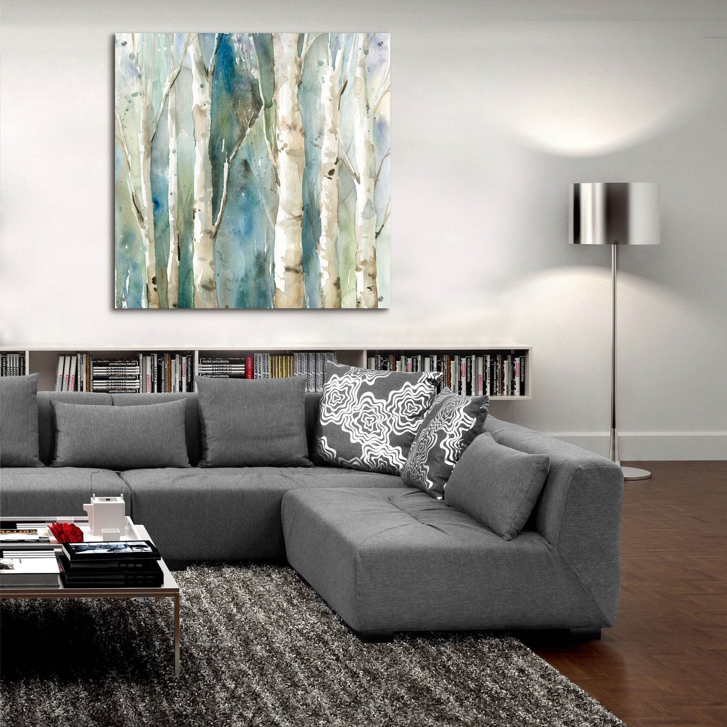 Epic Art 'River Birch' by Carol Robinson, Acrylic Glass Wall Art,36x36