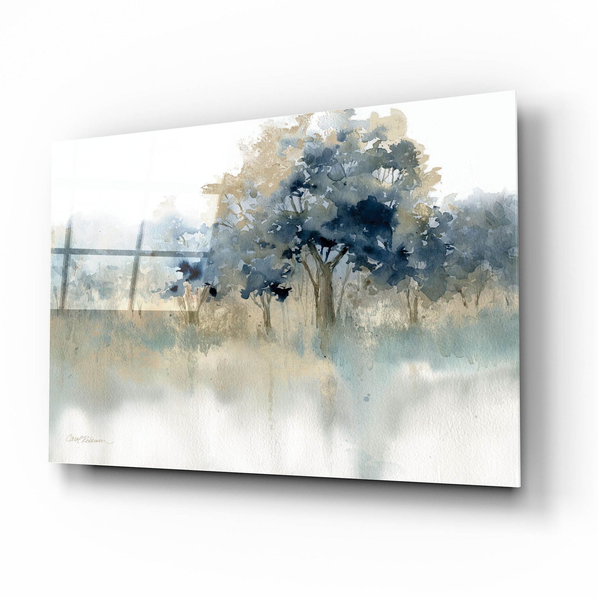 Epic Art 'Waters Edge II' by Carol Robinson, Acrylic Glass Wall Art,16x12