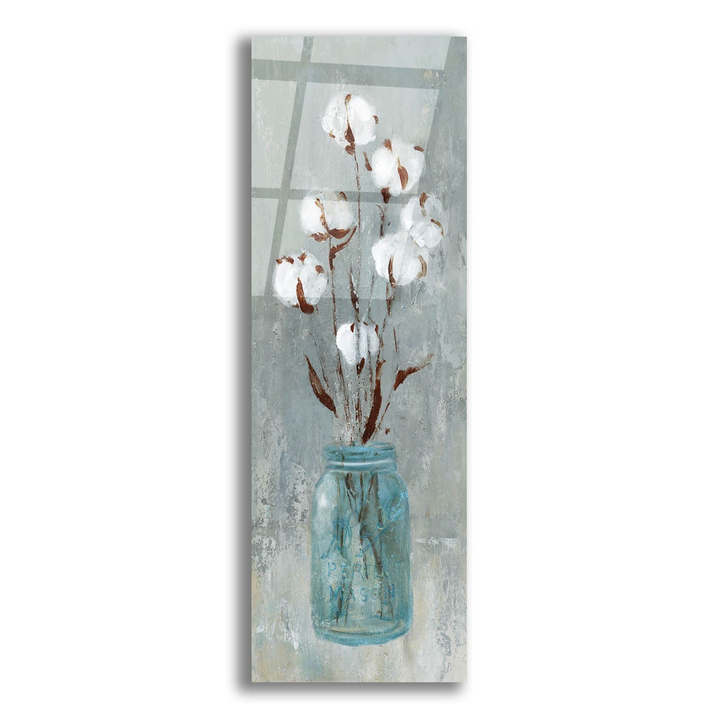 Epic Art 'Stalks of Cotton I' by Carol Robinson, Acrylic Glass Wall Art