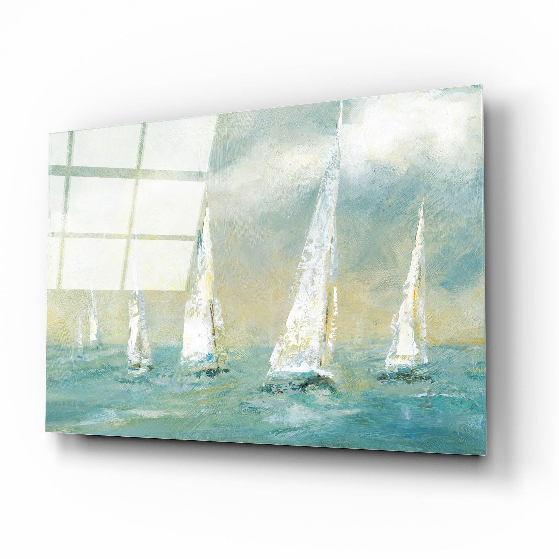 Epic Art 'Ocean Sail' by Carol Robinson, Acrylic Glass Wall Art,16x12