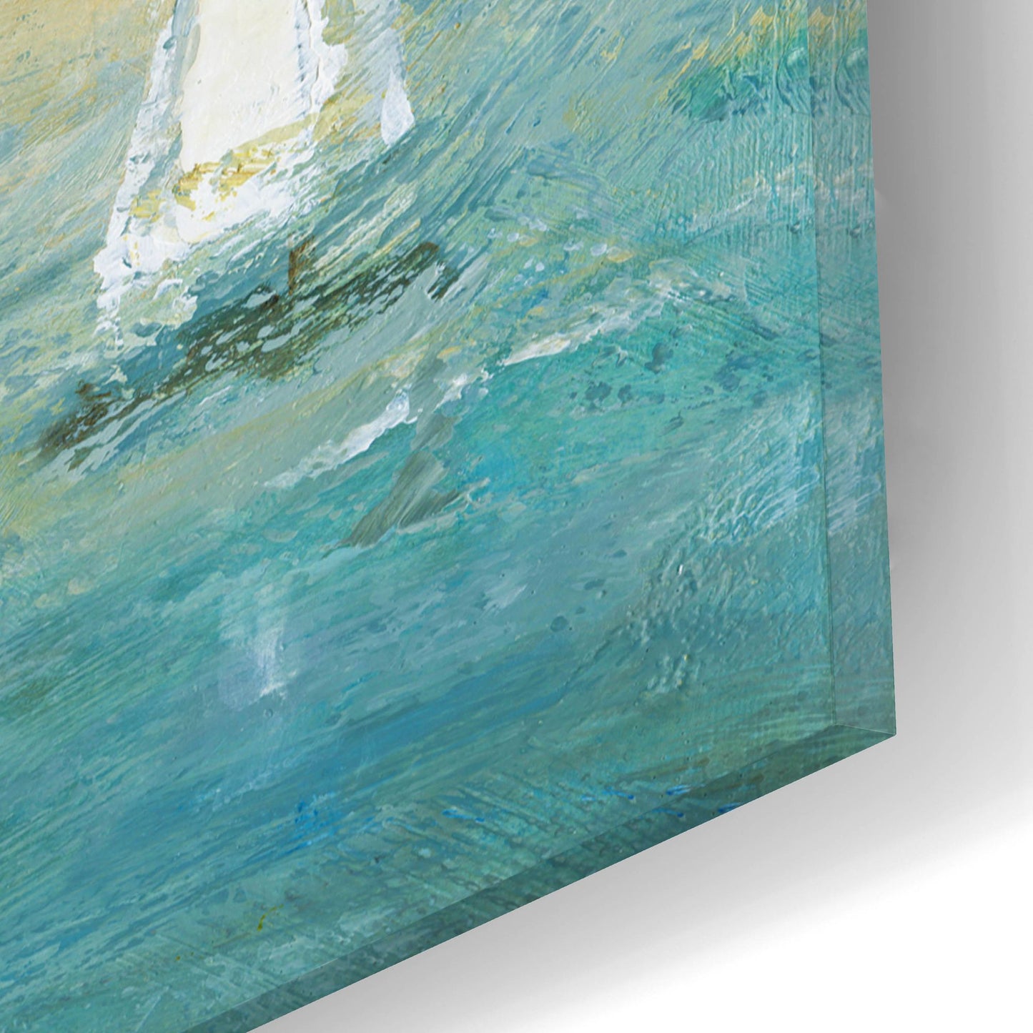 Epic Art 'Ocean Sail' by Carol Robinson, Acrylic Glass Wall Art,16x12