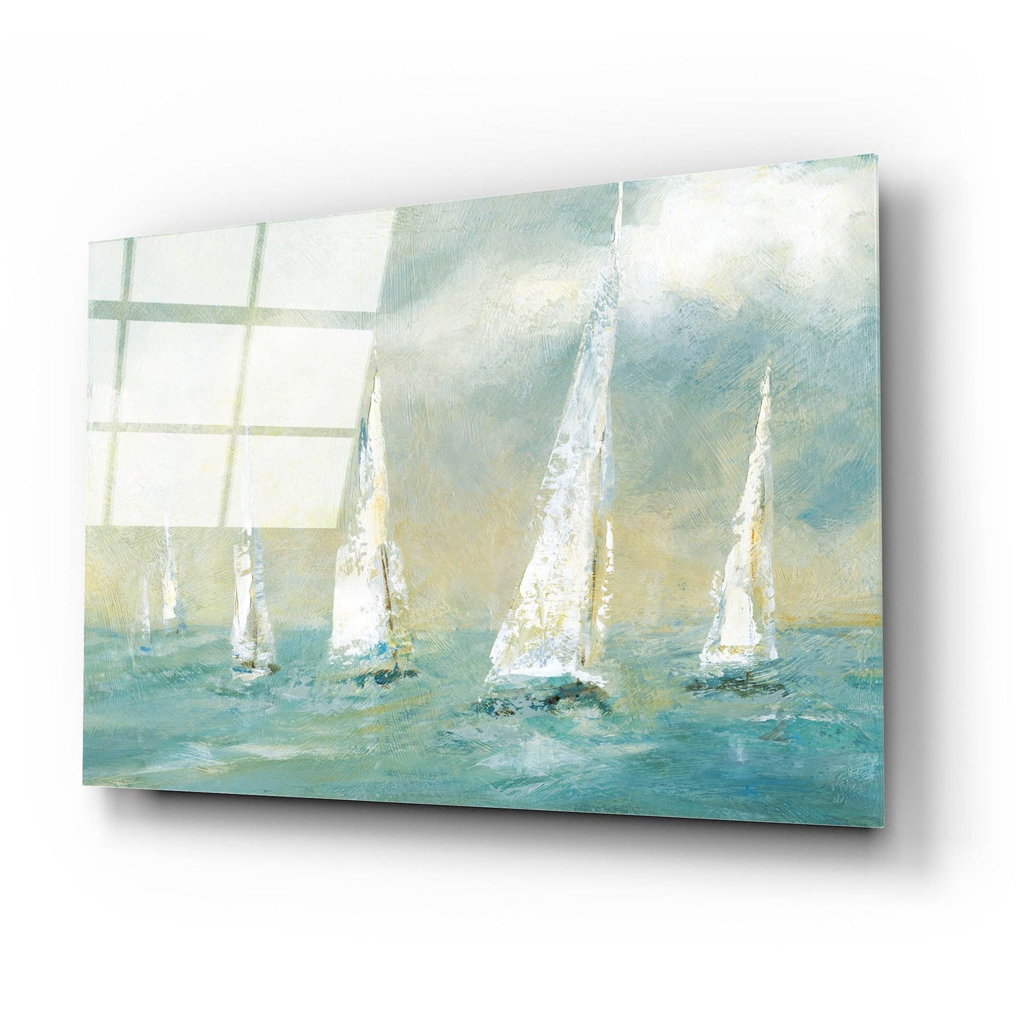 Epic Art 'Ocean Sail' by Carol Robinson, Acrylic Glass Wall Art,24x16