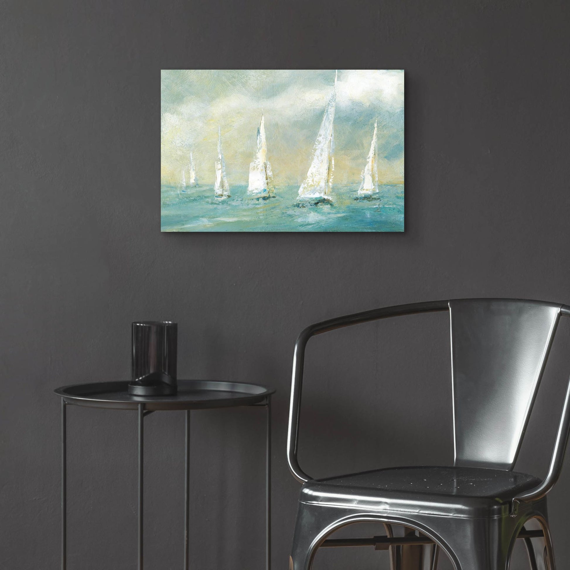 Epic Art 'Ocean Sail' by Carol Robinson, Acrylic Glass Wall Art,24x16