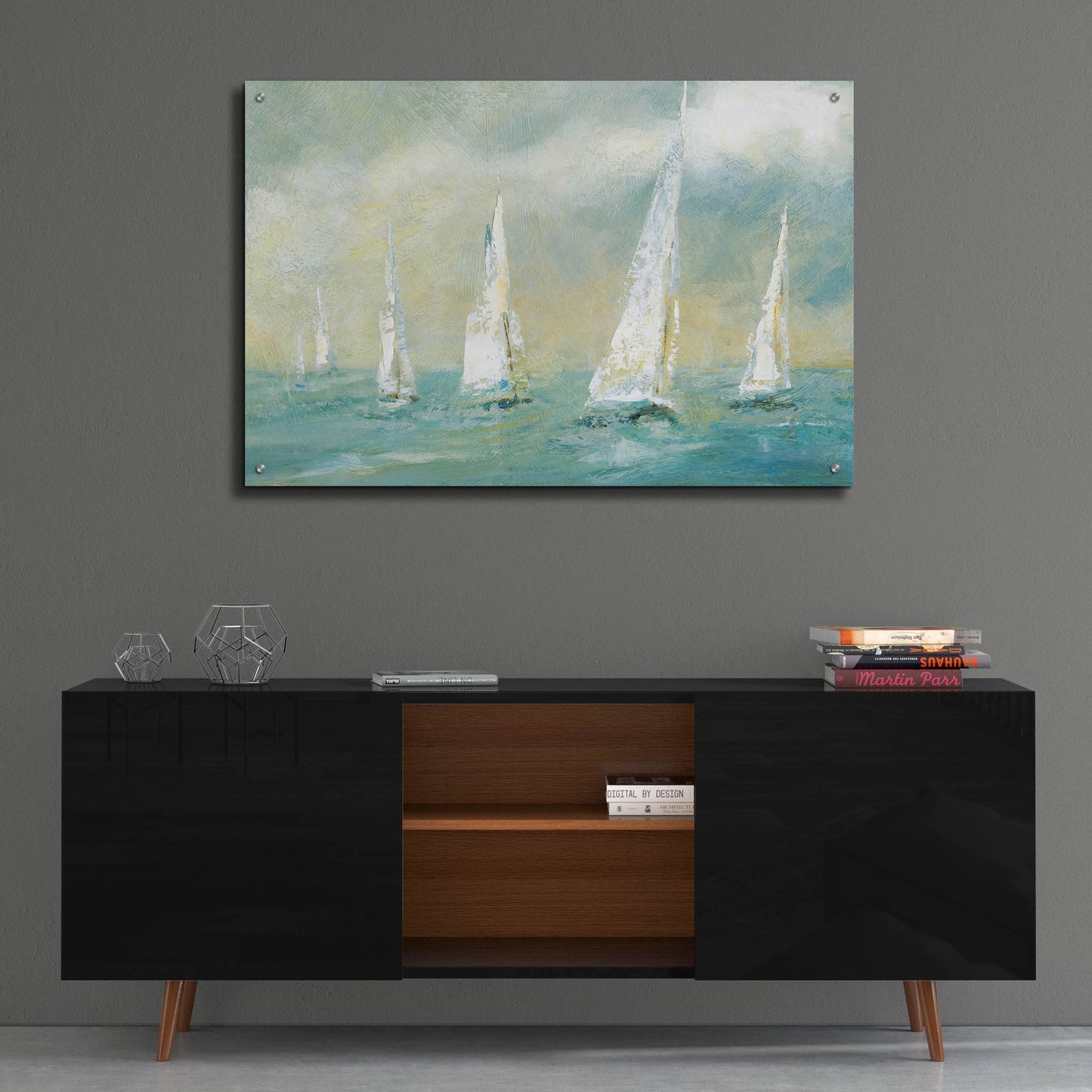 Epic Art 'Ocean Sail' by Carol Robinson, Acrylic Glass Wall Art,36x24