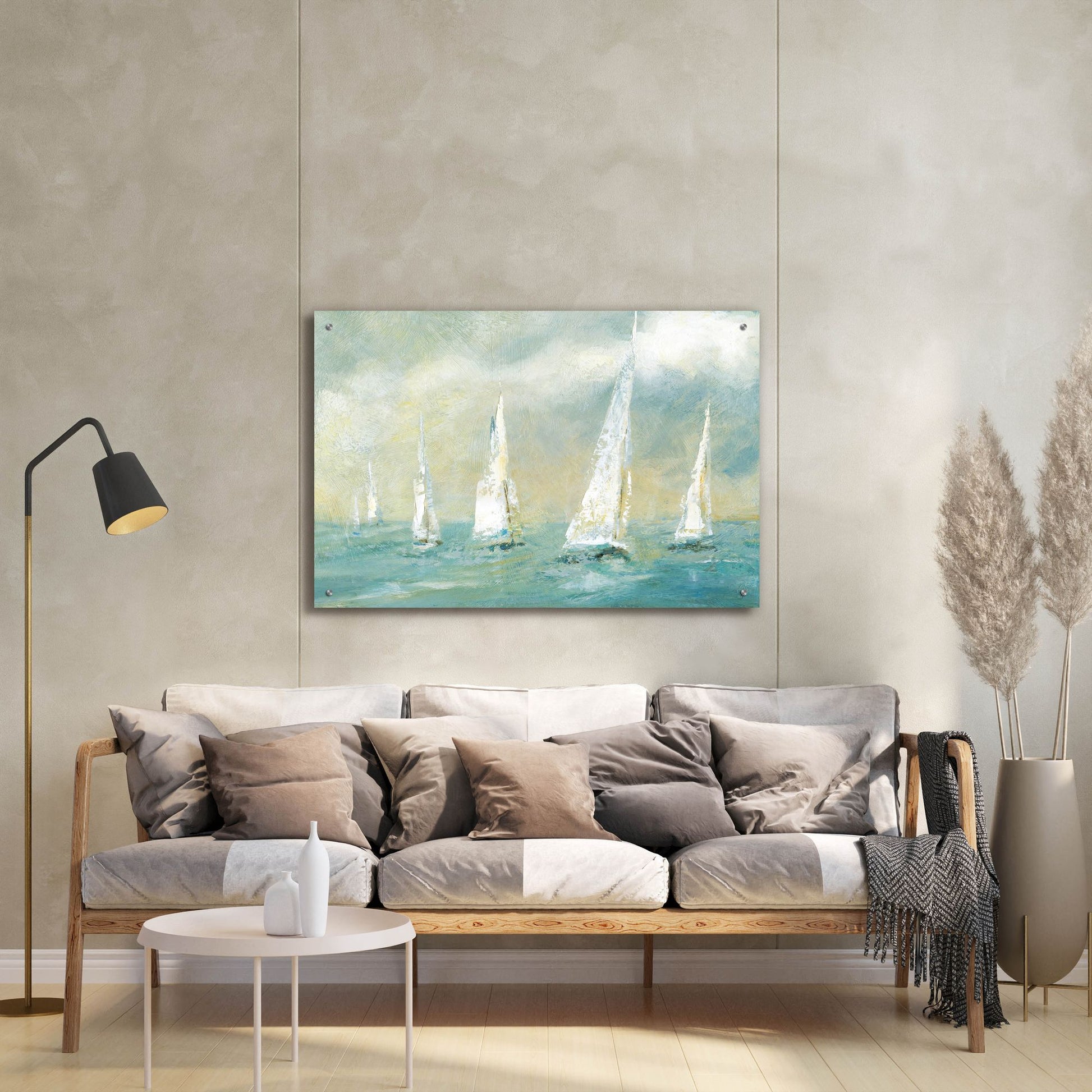 Epic Art 'Ocean Sail' by Carol Robinson, Acrylic Glass Wall Art,36x24