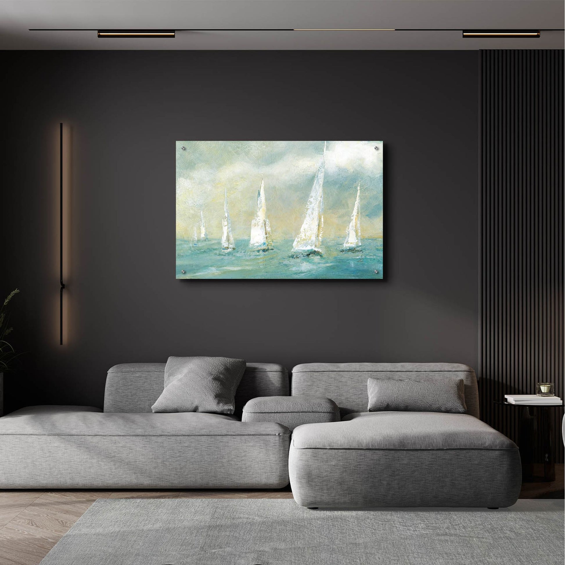 Epic Art 'Ocean Sail' by Carol Robinson, Acrylic Glass Wall Art,36x24