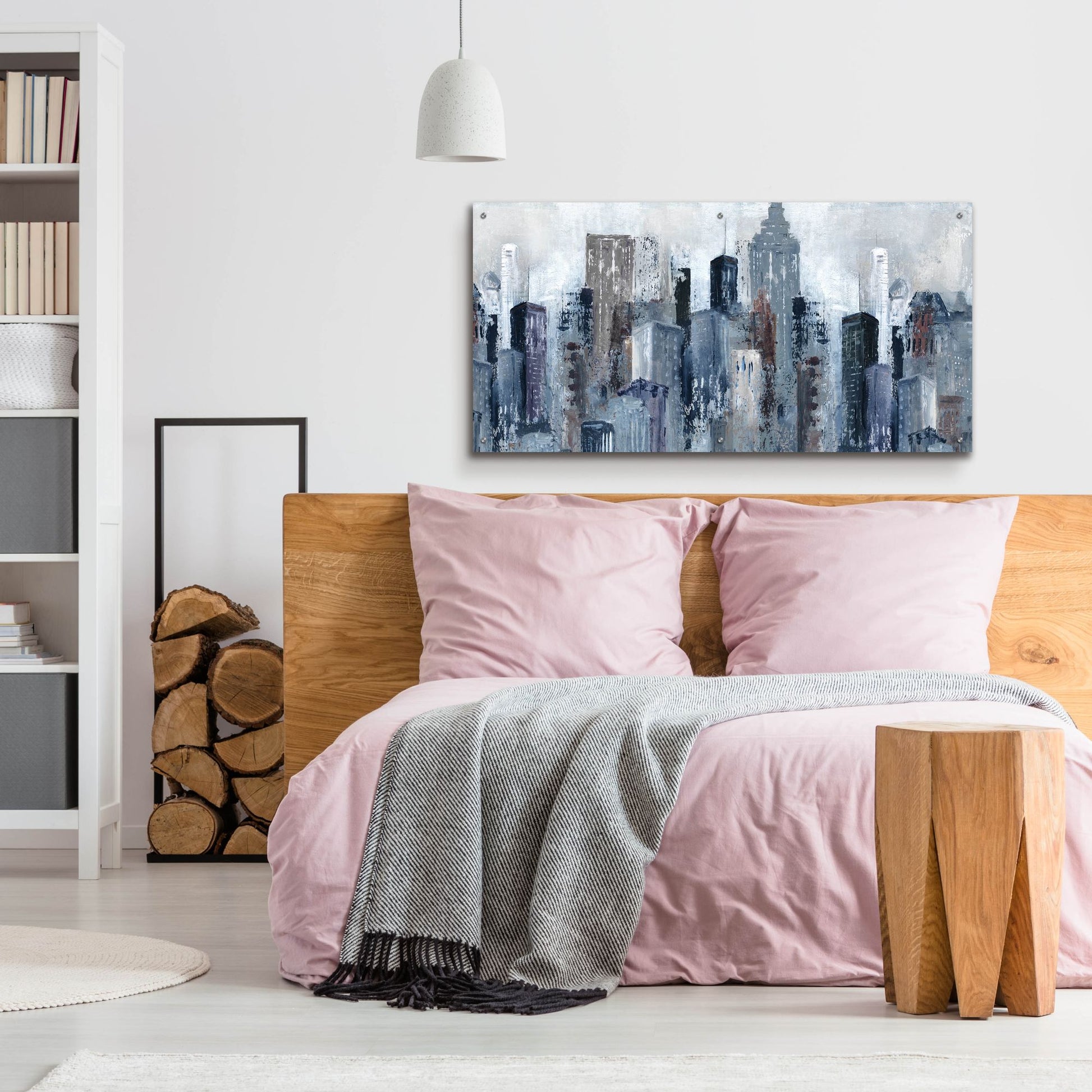 Epic Art 'City Mood' by Carol Robinson, Acrylic Glass Wall Art,48x24