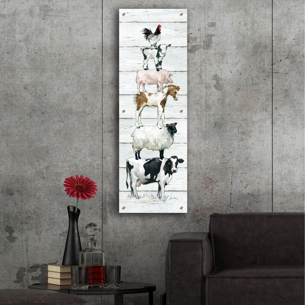 Farm Stack by Carol Robinson - 16x48 acrylic wall art in a room
