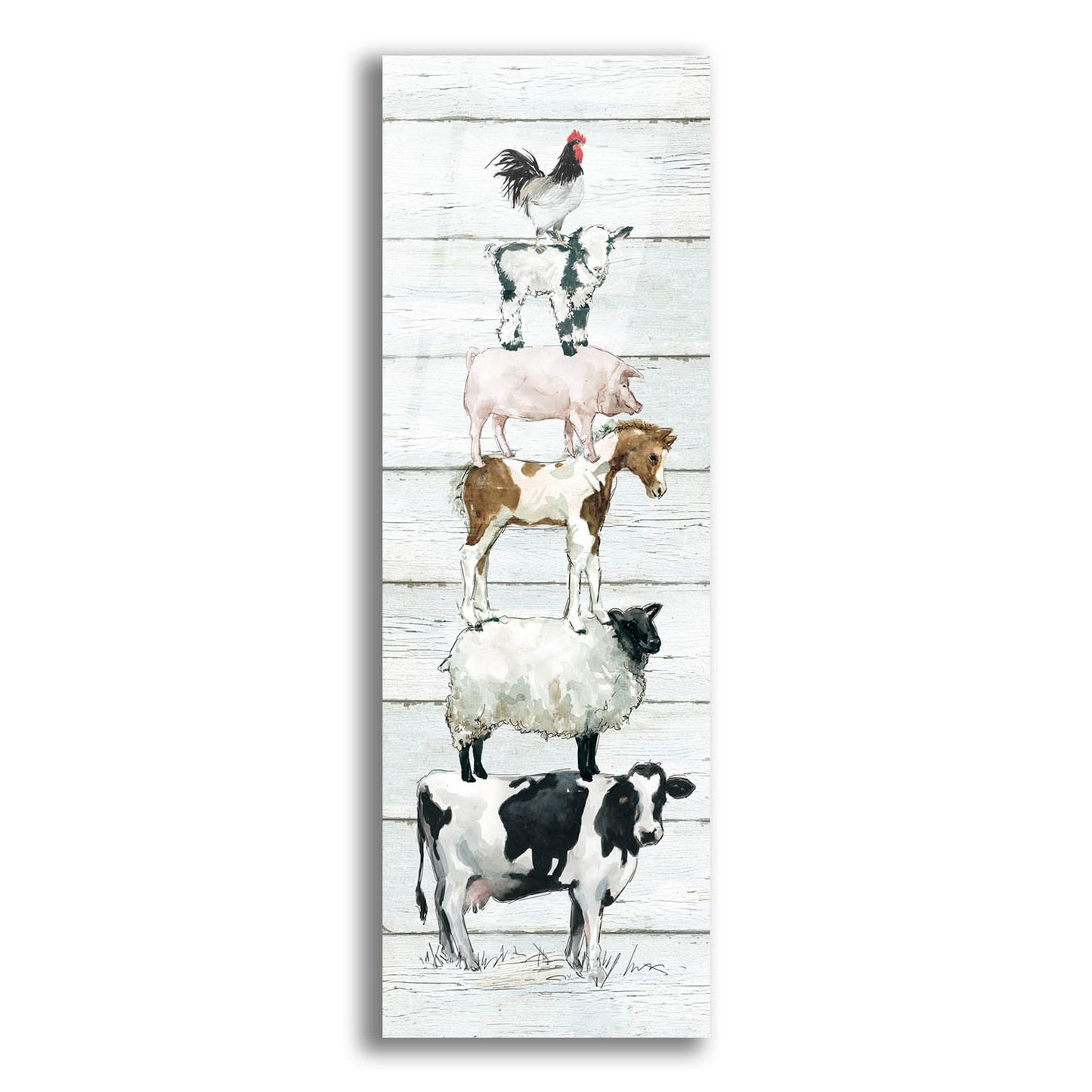 Epic Art 'Farm Stack' by Carol Robinson, Acrylic Glass Wall Art