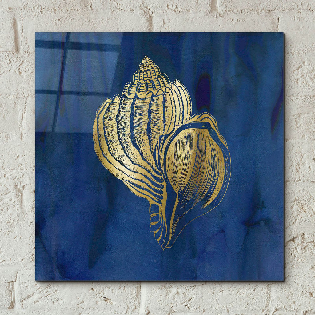 Indigo Sea Treasure III by Carol Robinson - 12x12 acrylic wall art in a room