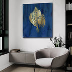 Indigo Sea Treasure III by Carol Robinson - 36x36 acrylic wall art in a room
