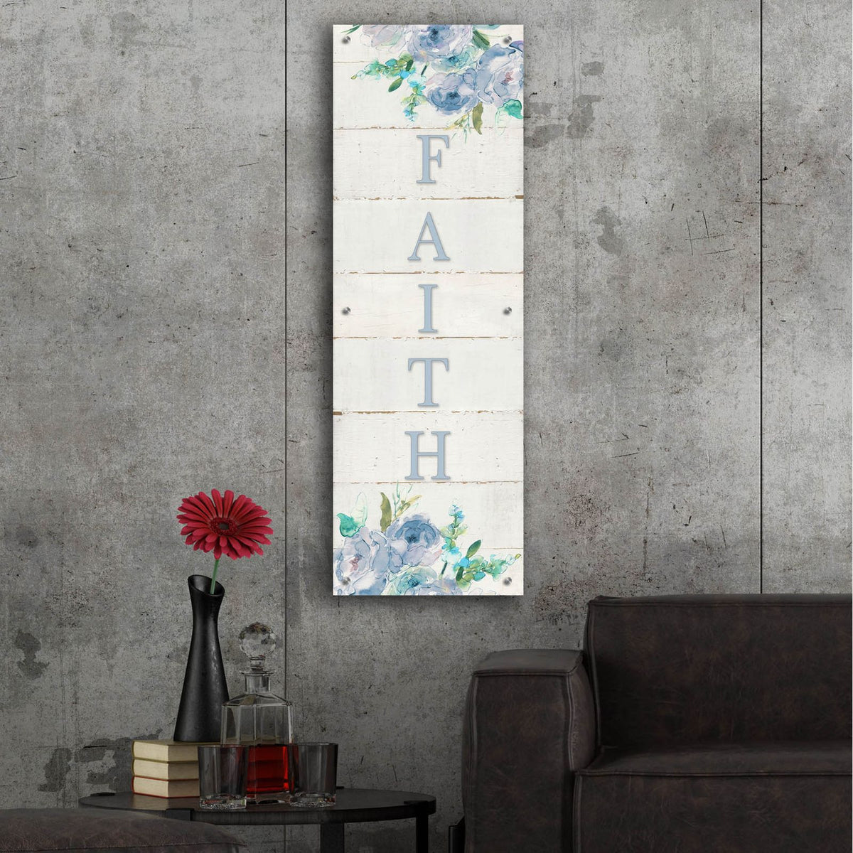 Faith by Carol Robinson - 16x48 acrylic wall art in a room