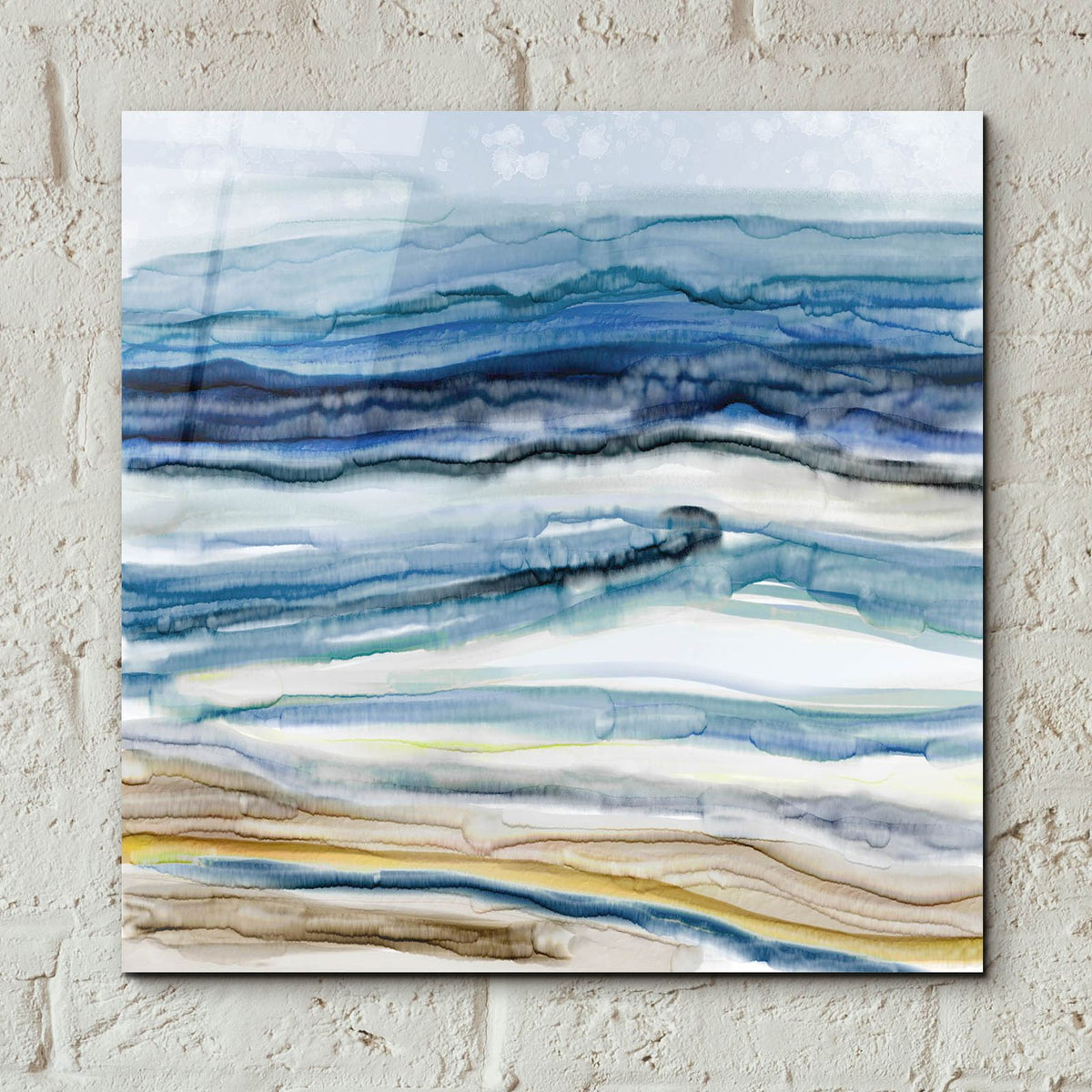 Ocean's Movement by Carol Robinson - 12x12 acrylic wall art in a room