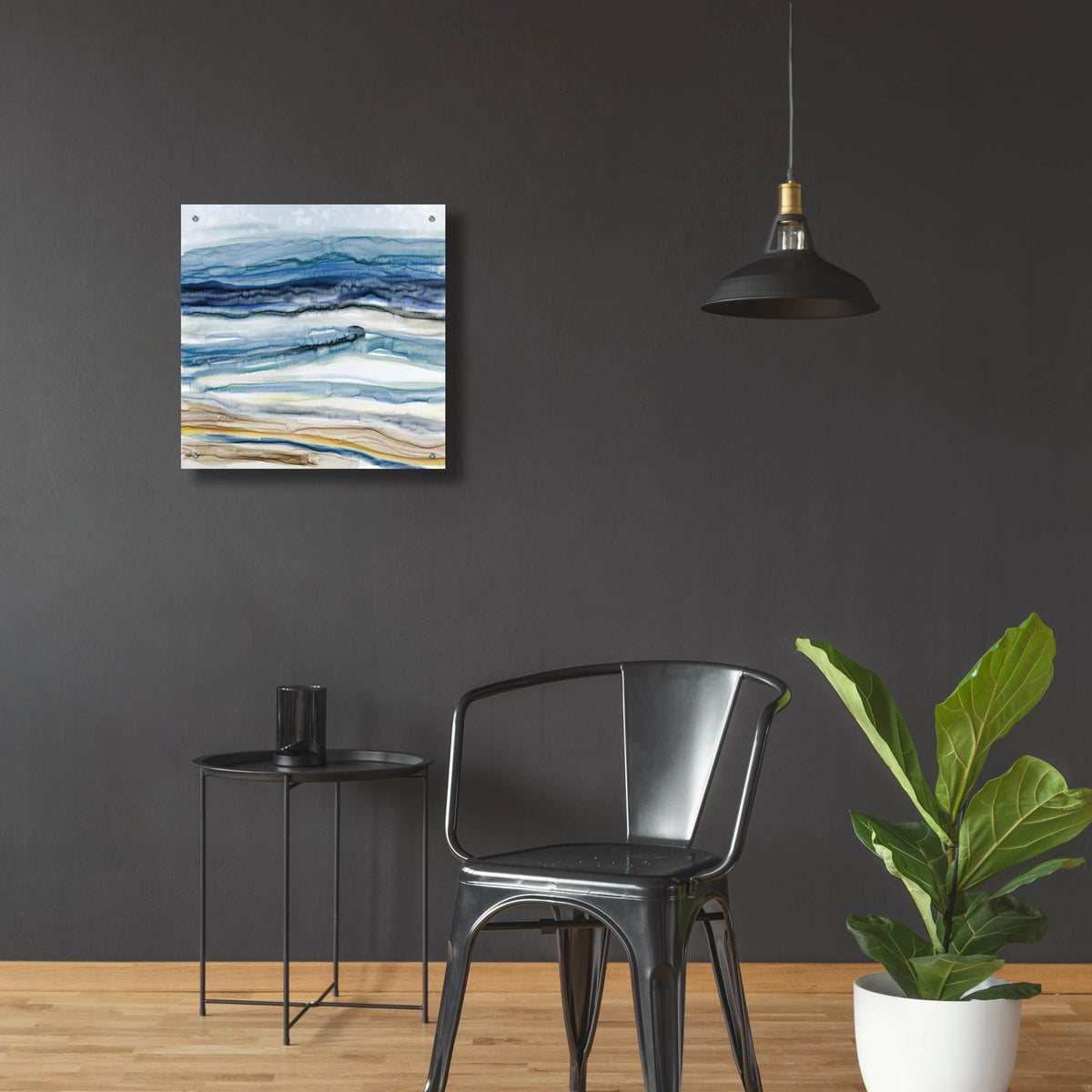Ocean's Movement by Carol Robinson - 24x24 acrylic wall art in a room