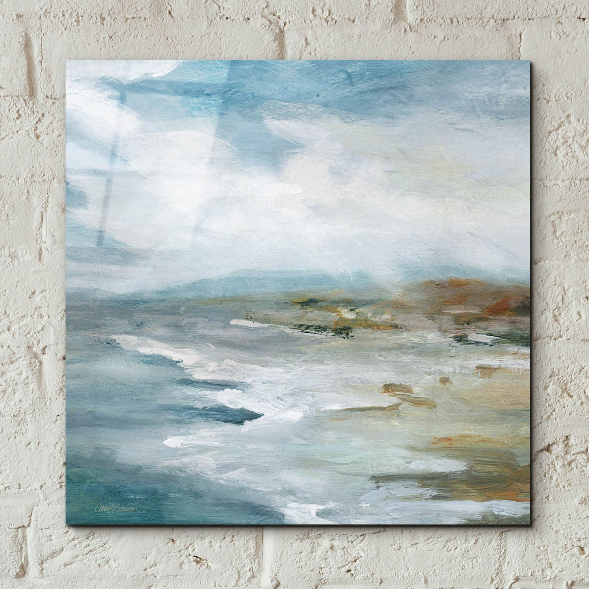 Highlighted Breakers by Carol Robinson - 12x12 acrylic wall art in a room