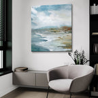 Highlighted Breakers by Carol Robinson - 36x36 acrylic wall art in a room