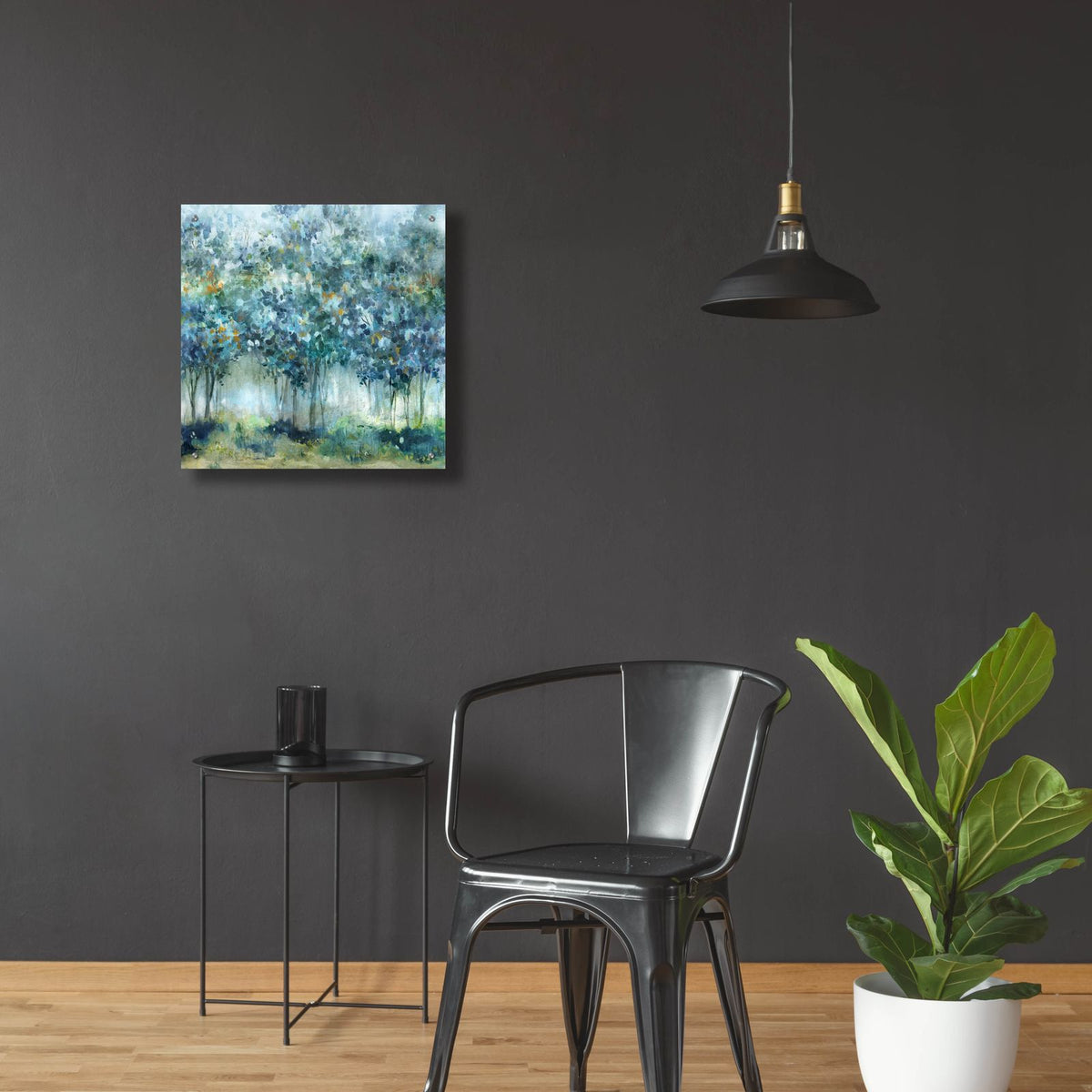 Treetop Mist by Carol Robinson - 24x24 acrylic wall art in a room