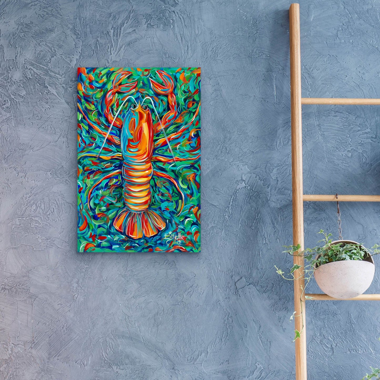 Epic Art 'Lobster' by Estelle Grengs, Acrylic Glass Wall Art,16x24