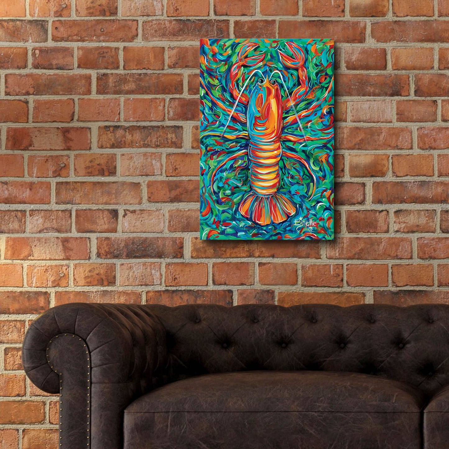 Epic Art 'Lobster' by Estelle Grengs, Acrylic Glass Wall Art,16x24