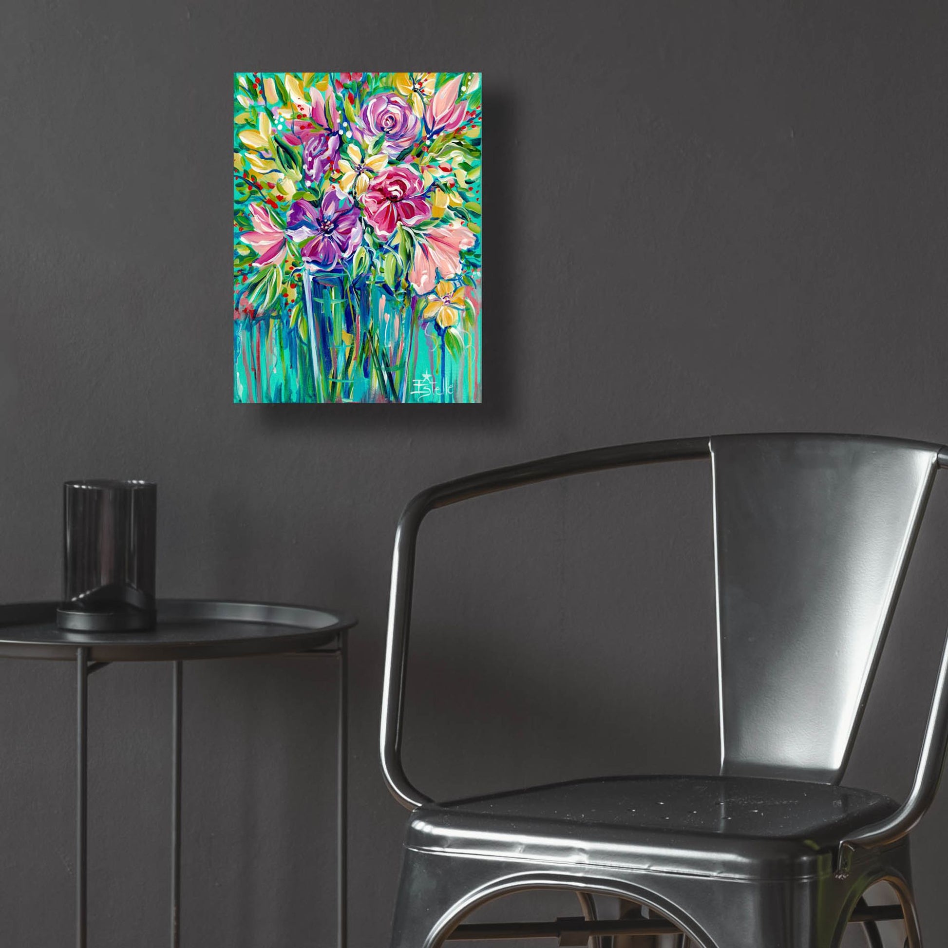 Epic Art 'Flower Gems' by Estelle Grengs, Acrylic Glass Wall Art,12x16