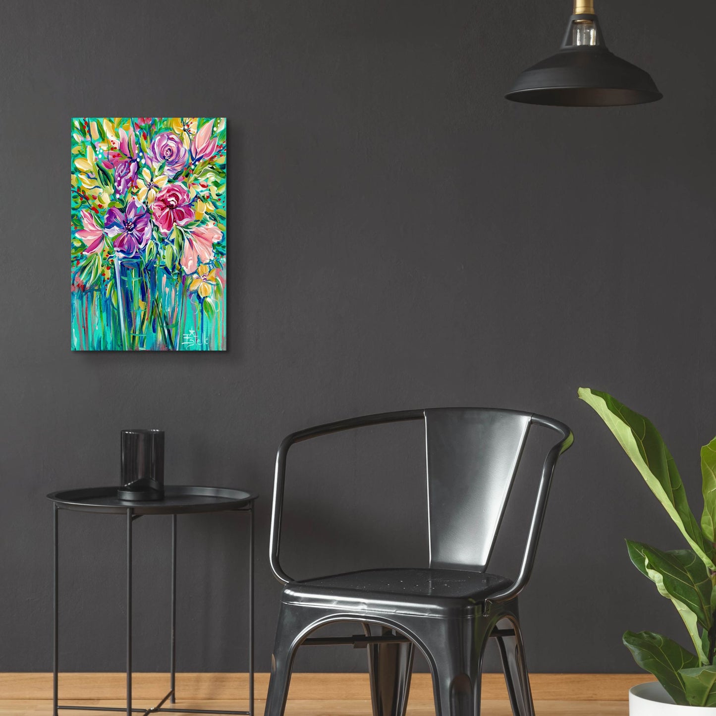 Epic Art 'Flower Gems' by Estelle Grengs, Acrylic Glass Wall Art,16x24