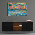 Epic Art 'Dock City' by Estelle Grengs, Acrylic Glass Wall Art,36x24