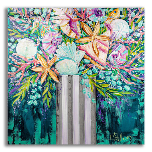 Epic Art 'Coastal Bouquet' by Estelle Grengs, Acrylic Glass Wall Art