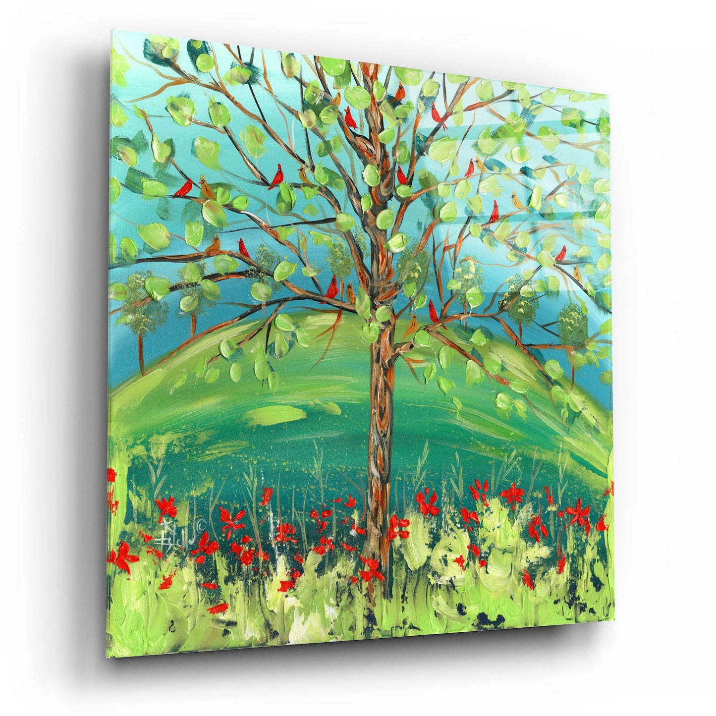 Epic Art 'Family Tree' by Estelle Grengs, Acrylic Glass Wall Art,12x12