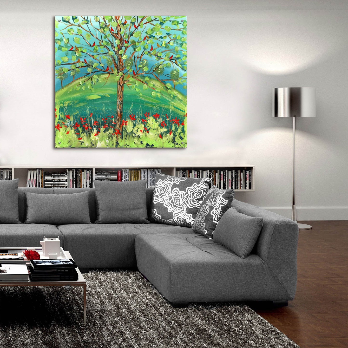 Epic Art 'Family Tree' by Estelle Grengs, Acrylic Glass Wall Art,36x36