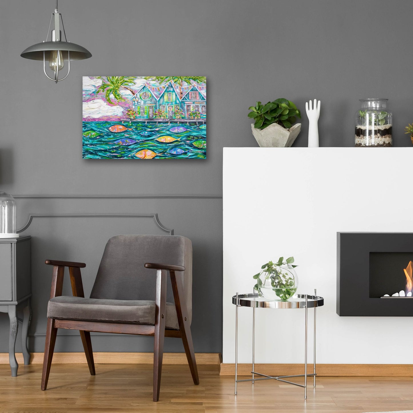 Epic Art 'Dock Of The Bay' by Estelle Grengs, Acrylic Glass Wall Art,24x16