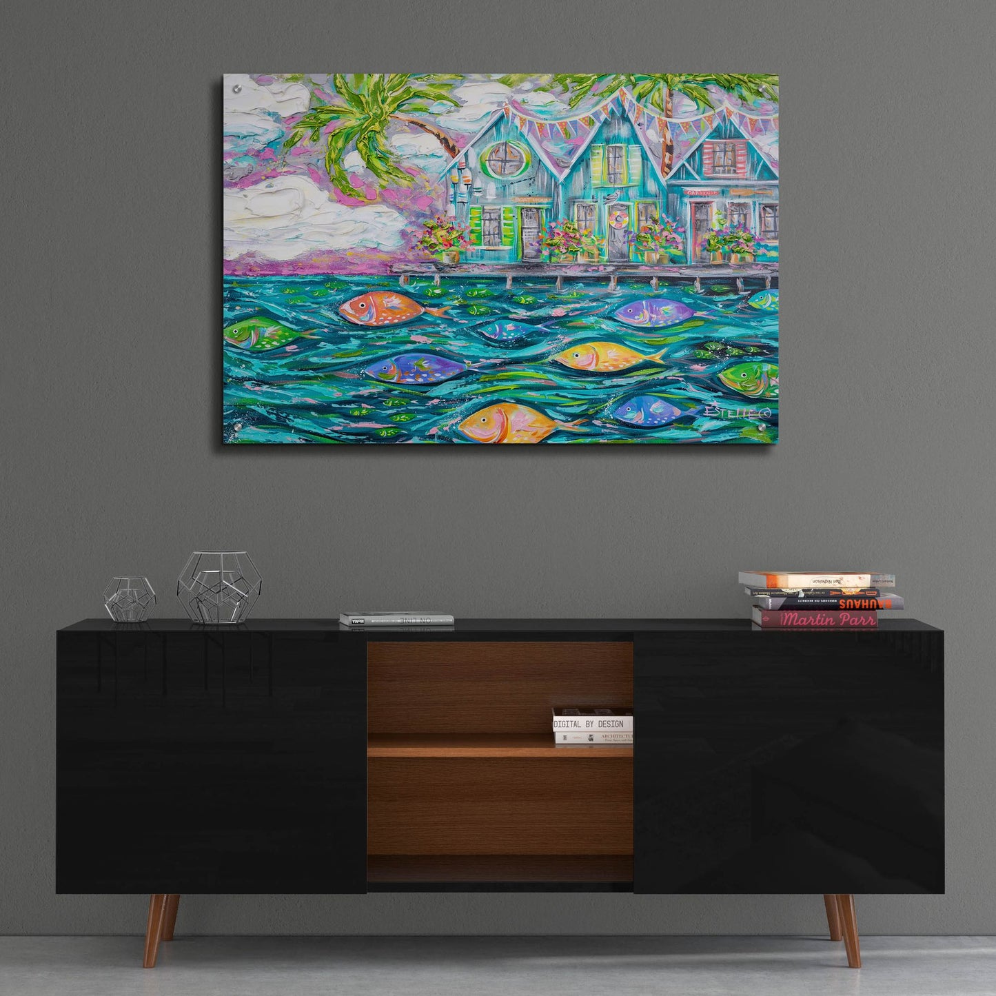 Epic Art 'Dock Of The Bay' by Estelle Grengs, Acrylic Glass Wall Art,36x24