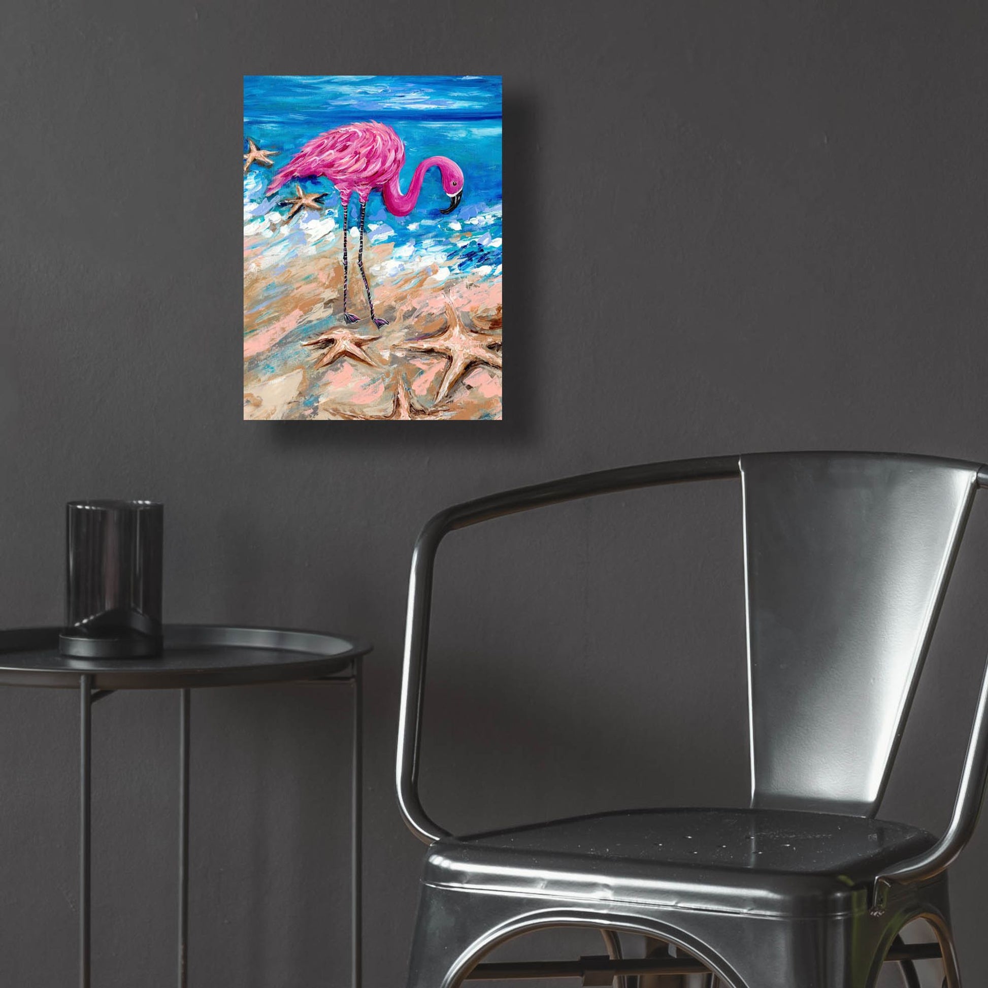 Epic Art 'Flamingo of Bonaire' by Estelle Grengs, Acrylic Glass Wall Art,12x16