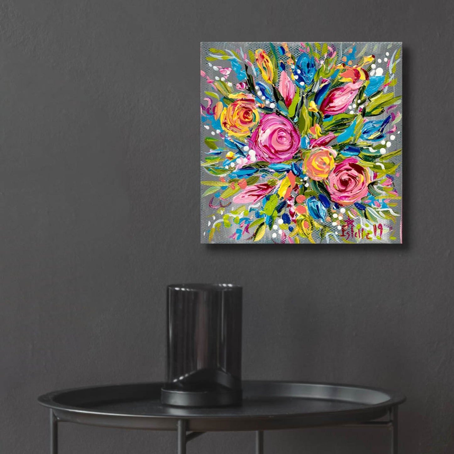 Epic Art 'Spring Bouquet' by Estelle Grengs, Acrylic Glass Wall Art,12x12