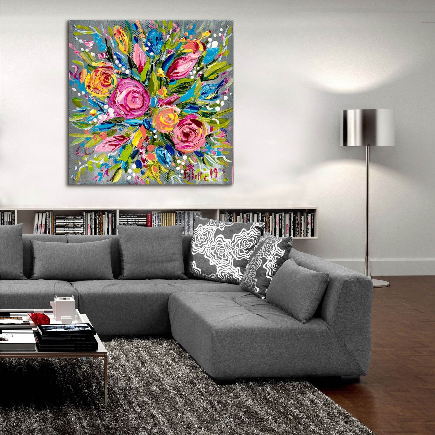 Epic Art 'Spring Bouquet' by Estelle Grengs, Acrylic Glass Wall Art,36x36