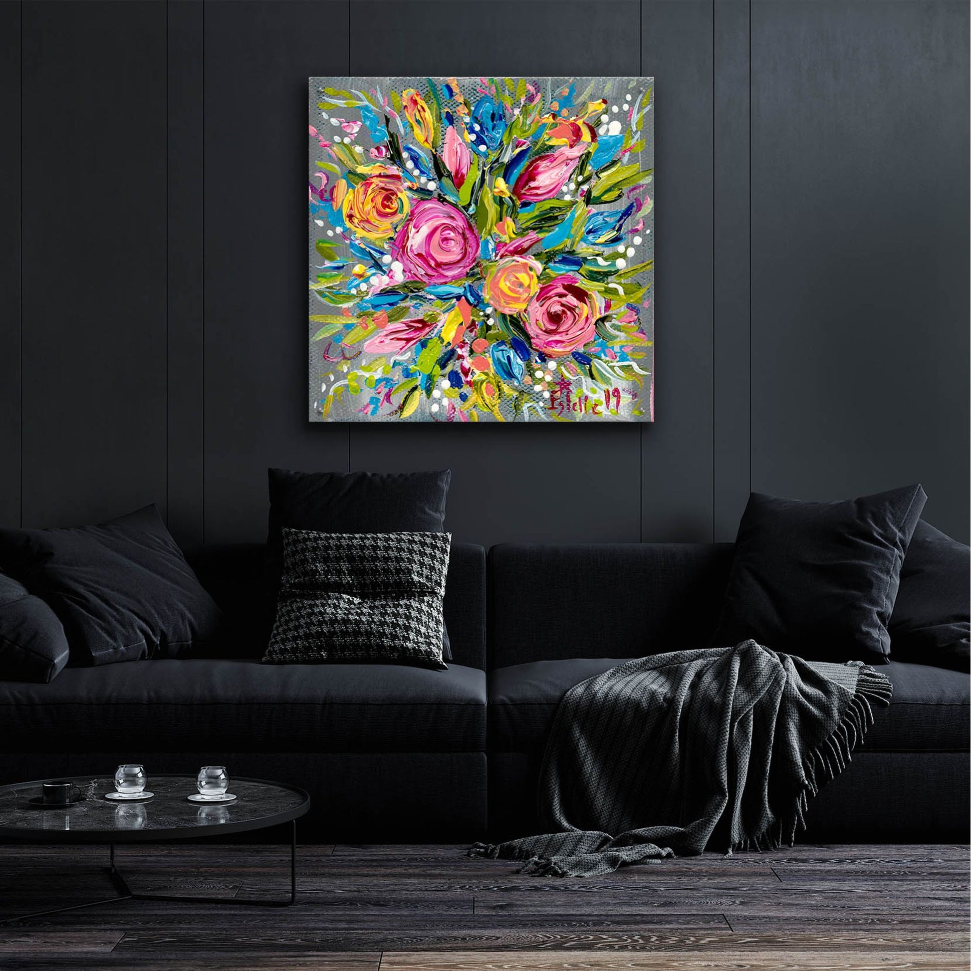 Epic Art 'Spring Bouquet' by Estelle Grengs, Acrylic Glass Wall Art,36x36