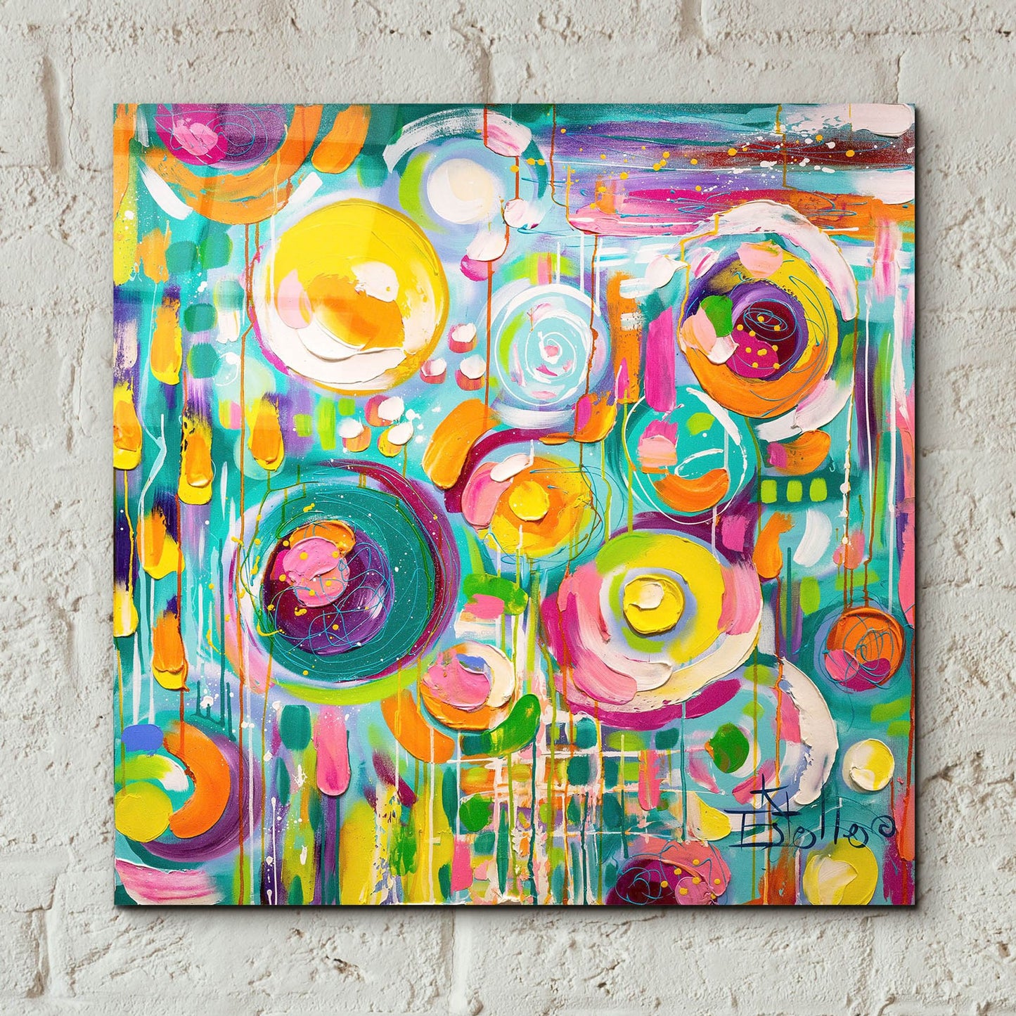 Epic Art 'Hard Candy' by Estelle Grengs, Acrylic Glass Wall Art,12x12