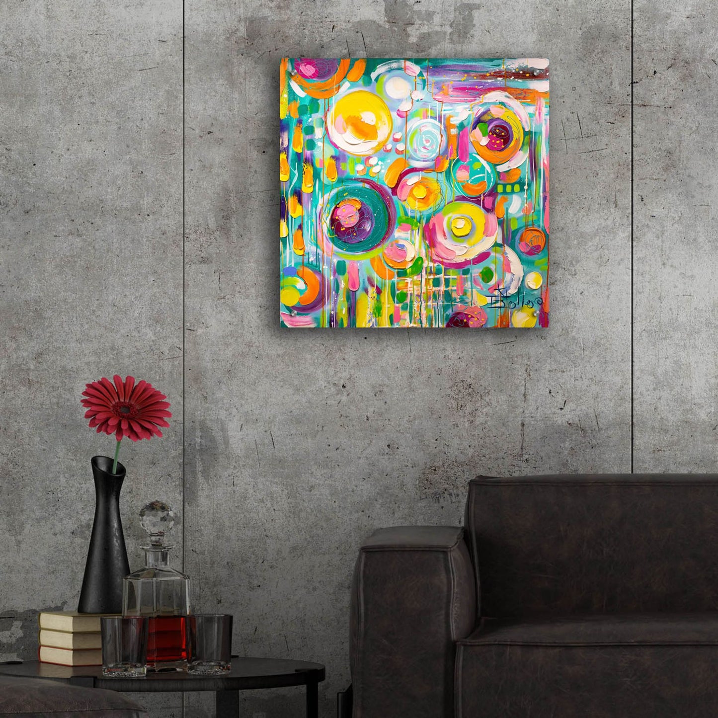 Epic Art 'Hard Candy' by Estelle Grengs, Acrylic Glass Wall Art,24x24