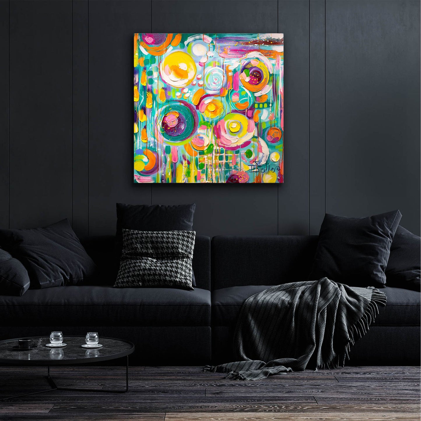 Epic Art 'Hard Candy' by Estelle Grengs, Acrylic Glass Wall Art,36x36