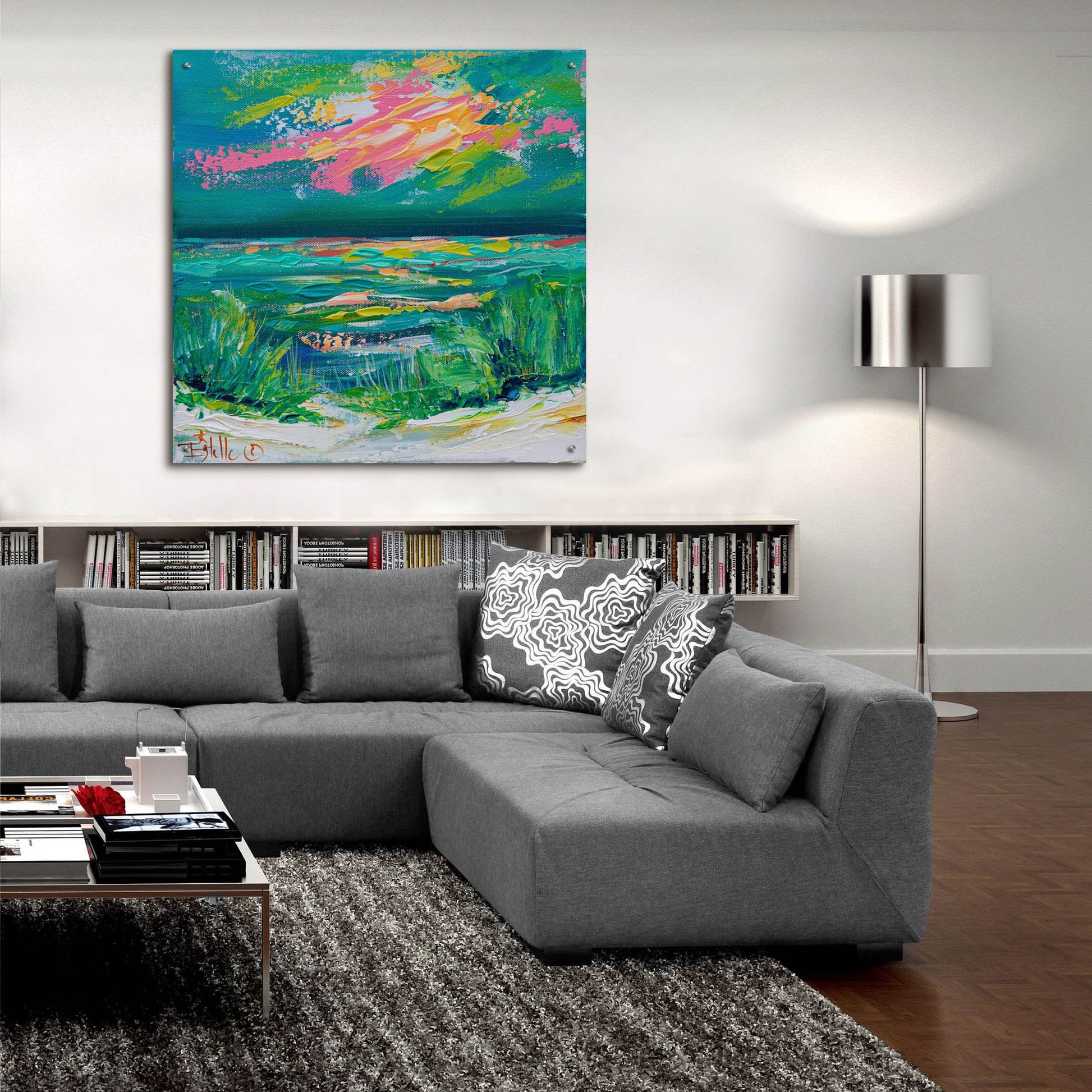 Epic Art 'Colorful Coast' by Estelle Grengs, Acrylic Glass Wall Art,36x36