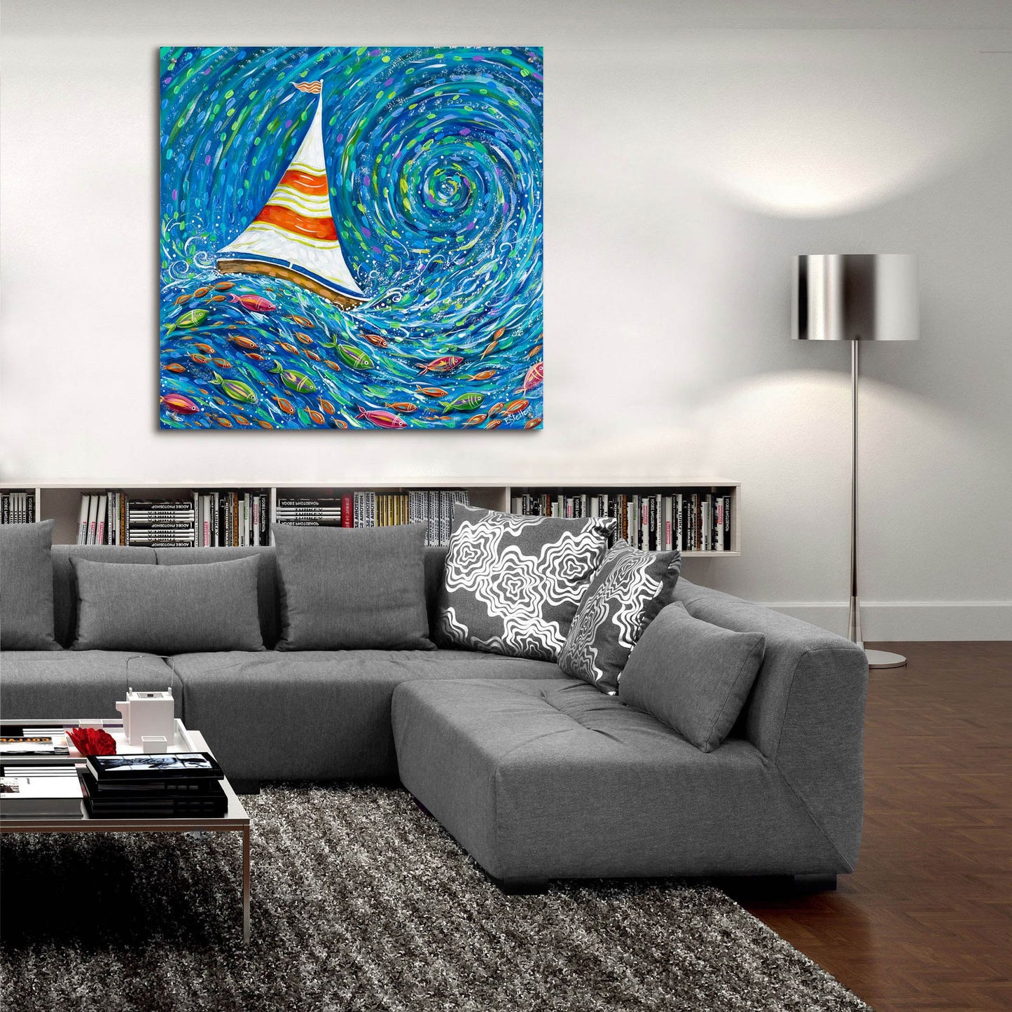 Epic Art 'Set Sail' by Estelle Grengs, Acrylic Glass Wall Art,36x36