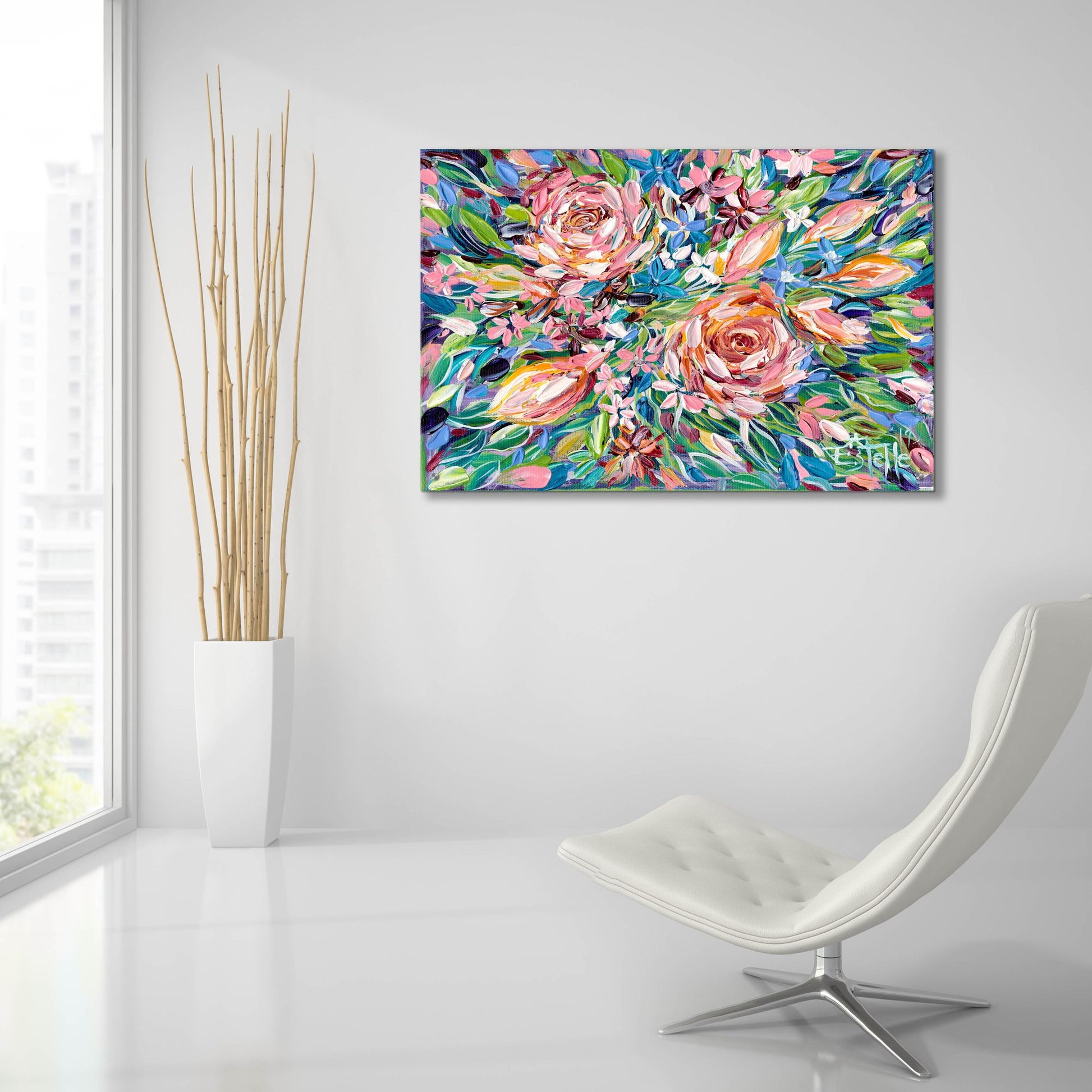 Epic Art 'Potpourri 2' by Estelle Grengs, Acrylic Glass Wall Art,36x24