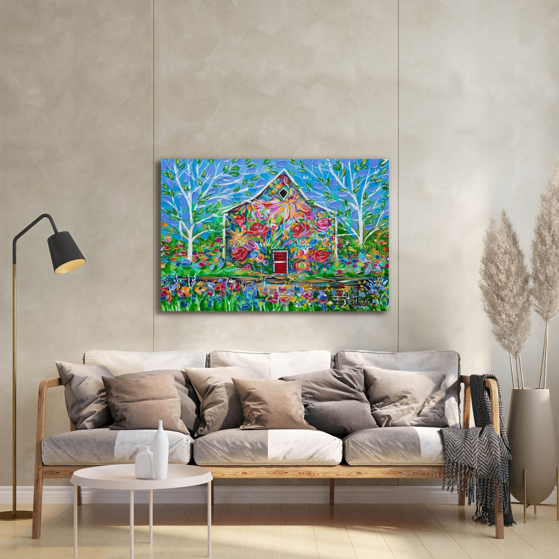 Epic Art 'Inside Out House' by Estelle Grengs, Acrylic Glass Wall Art,36x24