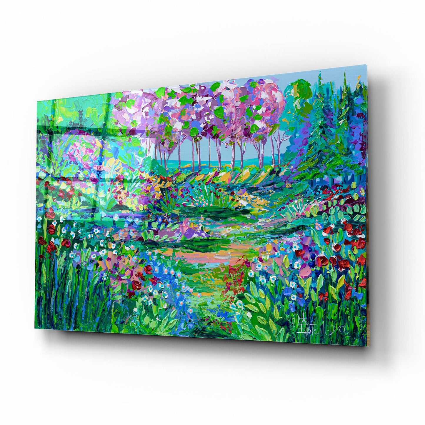 Epic Art 'Botanical Garden' by Estelle Grengs, Acrylic Glass Wall Art,16x12